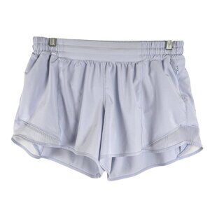 Lululemon Hotty Hot Shorts Womens Size 10 Light Blue Solid Athletic SS-2233